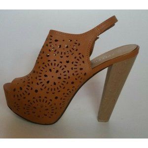 EXTREME by Eddie Marc Platform Heel Brown Sz 8